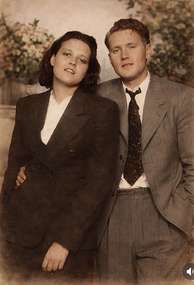 Gladys and Vernon Presley